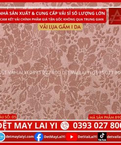 Kho Vải Lụa Gấm 1 Da Màu Hồng Ruốt Đậm May Áo Dài Lai Yi Quận Bình Tân