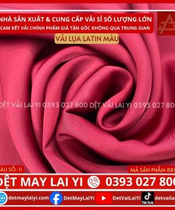 Tổng Kho Vải Lụa Latin Màu Đỏ Đô Lai Yi