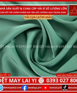 Tổng Kho Vải Lụa Latin Màu Xanh Ngọc TP HCM