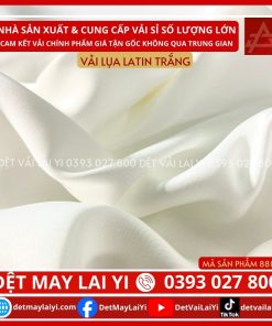 Tổng Kho Vải Lụa Latin Trắng In Chuyển Nhiệt Bình Tân