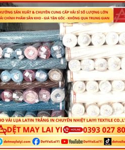 Đặt sản xuất vải Latin trắng theo yêu cầu – Dịch vụ dệt vải chuyên biệt tại Lai Yi Textile Co., Ltd