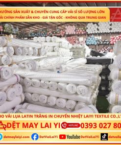 Kho vải Latin Trắng Cao Cấp In Chuyển Nhiệt số lượng lớn tại Lai Yi Textile Co., Ltd