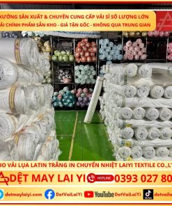 Vải Latin Trắng Cao Cấp May Đồ Bộ Pyjama – Chất liệu mềm mịn, thoáng mát từ Lai Yi Textile Co., Ltd