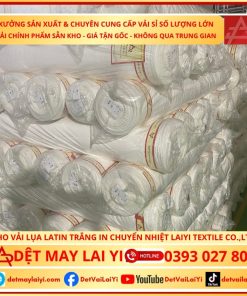 Xưởng vải Latin Trắng cao cấp may đồ bộ Pyjama của Lai Yi Textile Co., Ltd - Nguồn cung trực tiếp giá sỉ